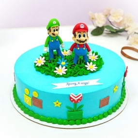 Торт "Герои Марио"
