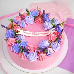 Торт "Цветущая лаванда"