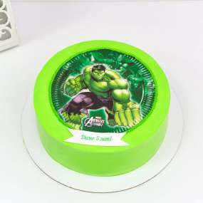Зеленый торт халк