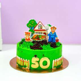 Зеленый торт дачник
