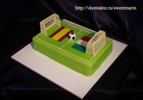 Торт "Футбольное поле"