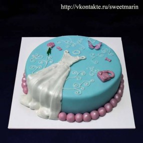 Торт "Свадебное платье"