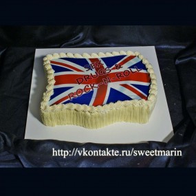 Торт "Британский флаг"