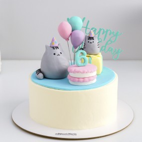 Торт "День рождения котят"