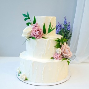 Торт "Воздушные цветы"