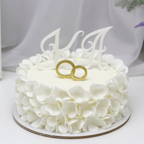  Торт "Белая роза"