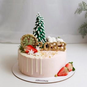Торт на Новый Год "Зима"
