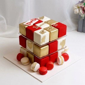 Торт на корпоратив "Кубики"
