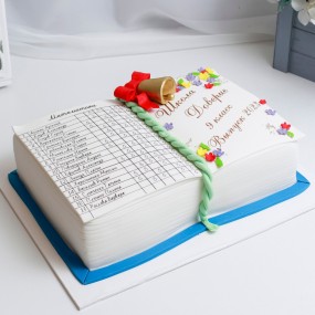 Торт на Выпускной "Книга"