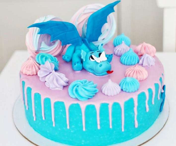 Торт "Голубой дракон"