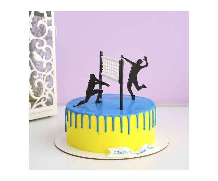 Торт с волейболистами