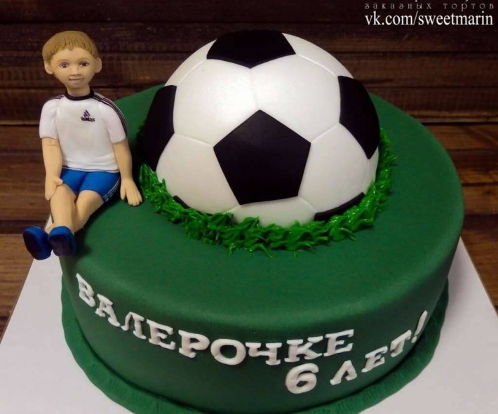 Торт "Юный футболист" №1
