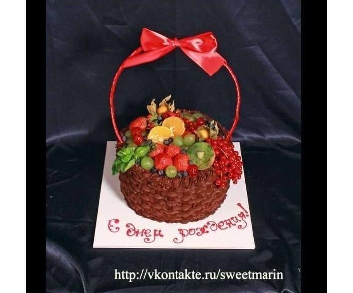 Торт "Корзинка с ягодами"