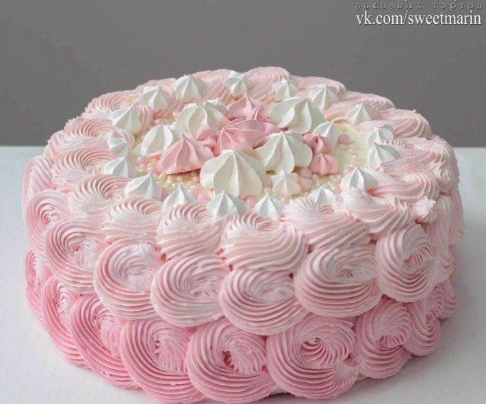 Торт "Нежно-розовый"