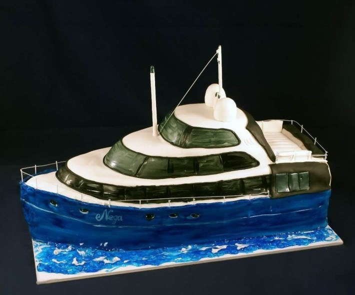 Торт "Морская яхта"