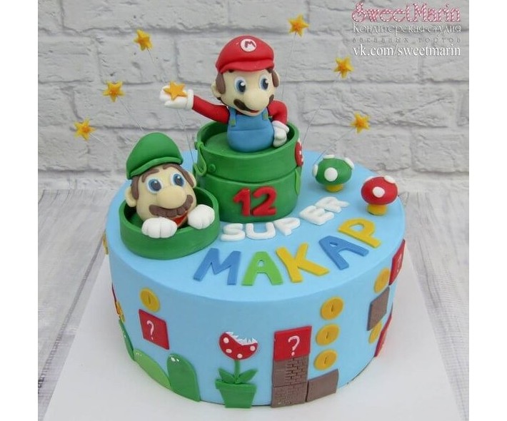 Торт "Братья Марио"