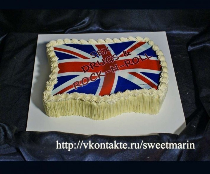 Торт "Британский флаг"