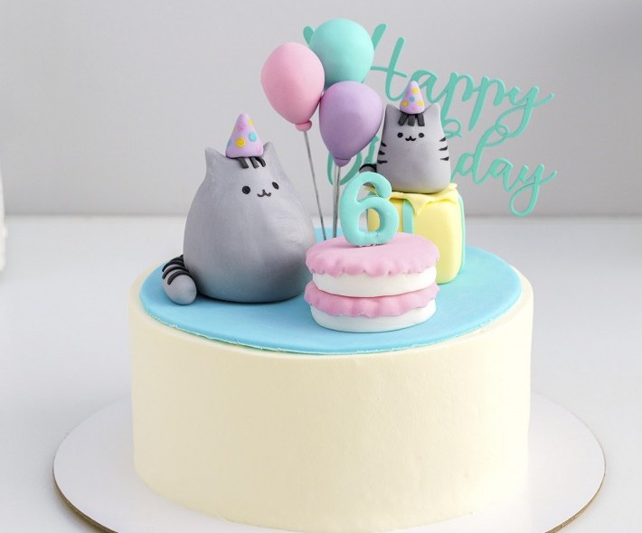 Торт "День рождения котят"