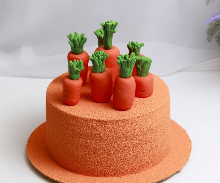 Торт "Морковная грядка"