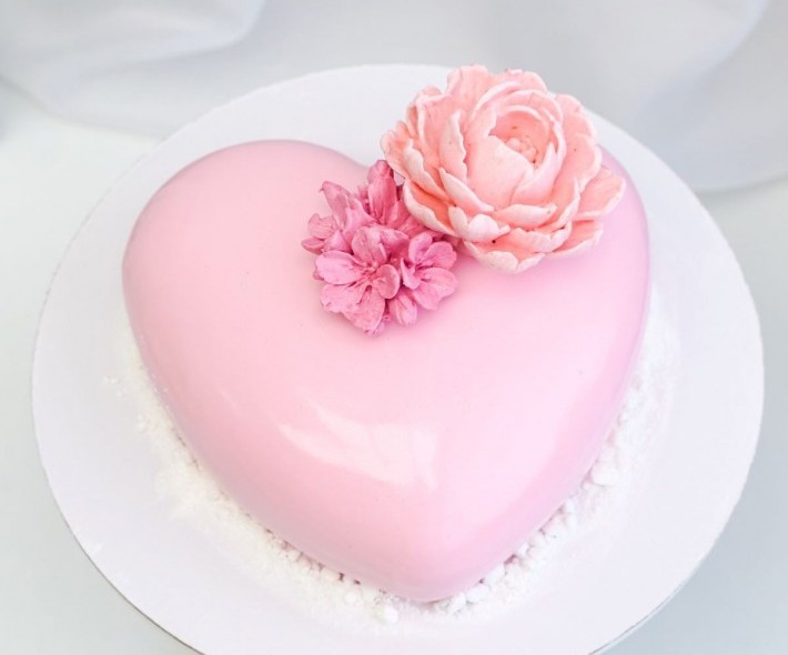 Муссовый торт "Розовый"