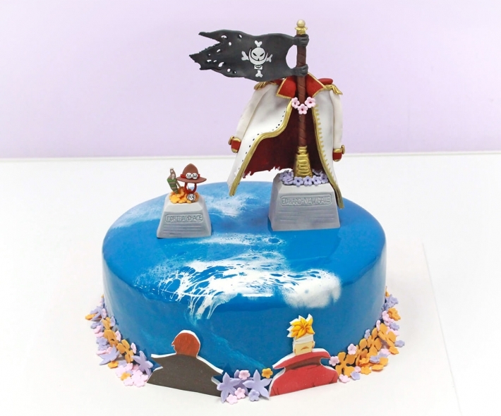 Торт "Морской с пиратами"