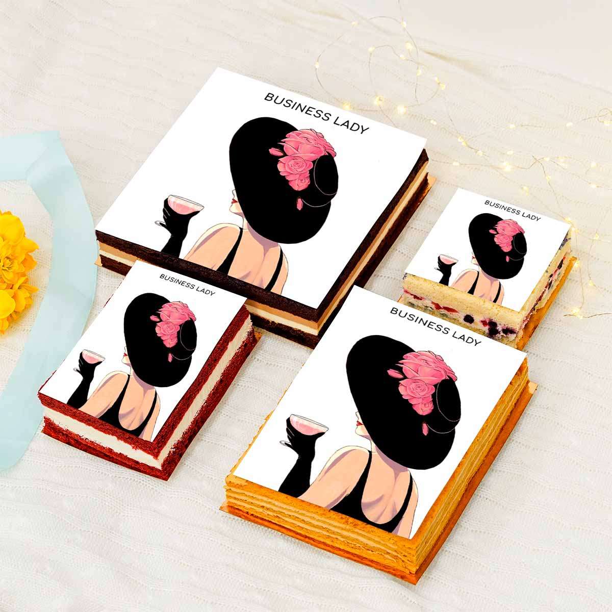 Торт-открытка «Business lady»